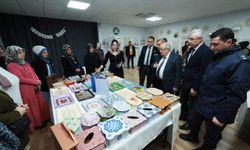 Darende'de kursiyerlerin el emeği ürünleri sergilendi