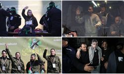 Filistinli esirler ile İsrailli esirlerin görünümleri arasındaki fark dikkati çekiyor