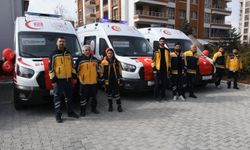 Sağlık Bakanlığınca Malatya'ya gönderilen 9 ambulans ile 6 araç hizmete alındı