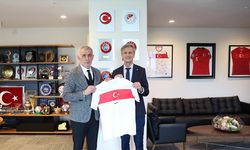 İsviçre Futbol Federasyonu Başkanı Blanc'dan TFF Başkanı Hacıosmanoğlu'na ziyaret