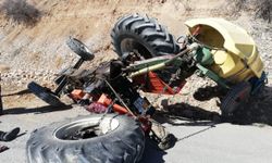 Malatya'da devrilen traktörün sürücüsü öldü