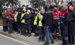 Maltepe Belediyesi işçilerinden maaş protestosu