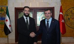 Cumhurbaşkanı Yardımcısı Yılmaz, Suriye Cumhurbaşkanı Şara ile görüştü
