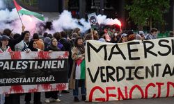 Hollanda'da, İsrail'den gelen F-35 parçaları taşıyan geminin limana yanaşması protesto edildi