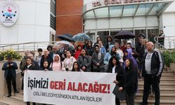 İzmir'de 11 ay önce işten çıkarılan işçiler, CHP Genel Merkezi'ne yürüyüş başlattı