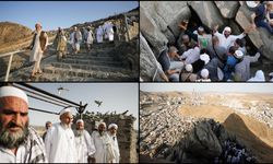 Hazreti Muhammed'e ilk vahyin ulaştırıldığı Hira Mağarası'na hacı adaylarının zorlu ziyareti