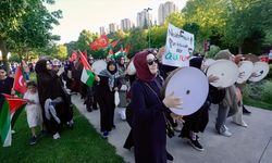 İstanbul'da "Özgür Gazze Yürüyüşü" yapıldı
