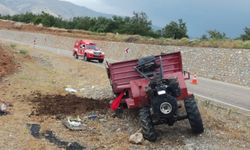 Malatya'da devrilen tarım aracındaki bir kişi hayatını kaybetti