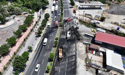 Sakarya'da 3 tırın karıştığı kazada 1 kişi öldü, 2 kişi yaralandı
