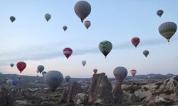 Kapadokya'da sıcak hava balon turlarına rüzgar molası