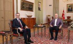 TBMM Başkanı Kurtulmuş, Cumhurbaşkanlığı İletişim Başkanı Duran'ı kabul etti