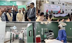 Gazze'deki Şifa Hastanesi'nin bir bloğu Hak İnsani Yardım Derneği'nin katkılarıyla hizmete açıldı