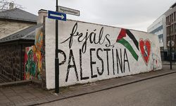 İzlanda'da Gazze'ye grafitili destek