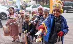 Konya'da çocuklar 'şivlilik' geleneğiyle üç ayların gelişini kutluyor