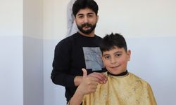 Battalgazi'de Çocuklar Bayrama Tıraş Olarak Hazırlandı