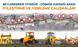 Beylerderesi İle Çöşnük Arasında Yol Yenileme Başlıyor