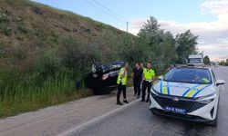 Sürgü Mahallesinde Otomobil Devrildi: 1 Yaralı