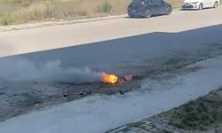 Yer Altındaki Elektrik Hattında Yangın Paniği
