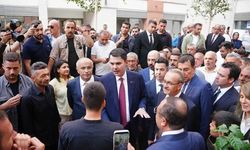 Bakan Kurum Malatya'da Bakırcılar Çarşısı'nı açtı, depremzede aileye misafir oldu