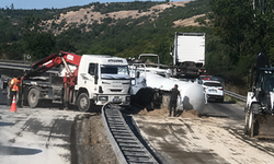 Yakıt Tankeri Devrildi, Kara Yolunda Önlem Alındı