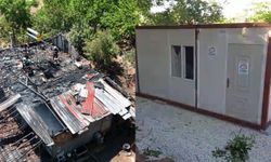 Yangında Evini Kaybeden Aileye Belediye Desteği