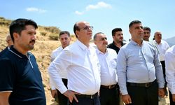Başkan Geçit, Salkonak Geli Mezrasında Yatırımları Yerinde İnceledi