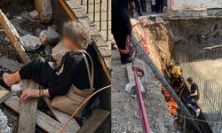 Kaldırımda Yürürken İnşaat Alanına Düştü