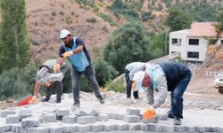 Battalgazi'de 2 Bin 500 Metrekare Kilit Taşı Döşendi