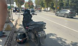 İnönü Caddesi'nde Kurye Kazada Yaralandı