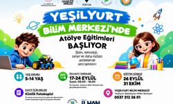 Yeşilyurt Bilim Merkezi Atölye Eğitimlerinin Kayıtları Başladı