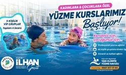 Yeşilyurt'ta Kadın ve Çocuklara Yüzme Kursu