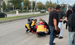 Malatya'da Otomobilin Çarptığı Motosiklet Sürücüsü Yaralandı