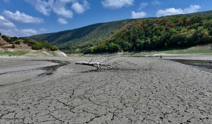 Batı Karadeniz'de kuraklık Hasanlar Barajı'ndaki su seviyesini düşürdü