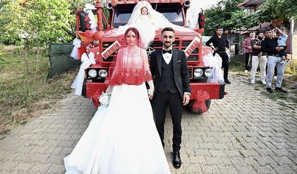 Düzceli kamyon sürücüsü, ekmek teknesini gelin arabası yaptı