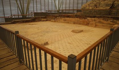 Perre Antik Kenti'ndeki 125 metrekarelik mozaikte konservasyon işlemi tamamlandı