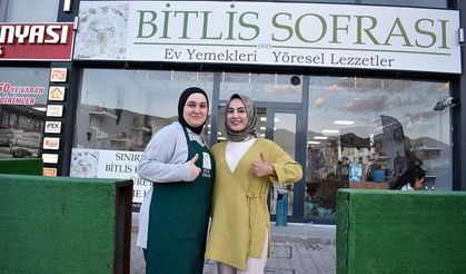Güçlerini birleştiren 9 kadın, kurdukları işletmede yöresel yemekler hazırlıyor