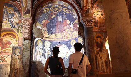 Kapadokya'daki Karanlık Kilise'nin freskleri 10 yılda 1 milyondan fazla ziyaretçiyi ağırladı