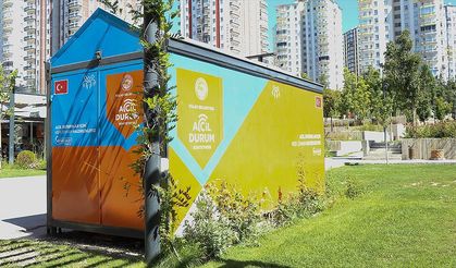 Parklara konulan 'acil durum konteynerleri' hayat kurtaracak