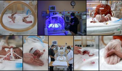 Prematüre bebekler, sağlık çalışanlarının çabasıyla hayata tutunuyor
