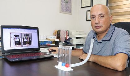 Kovid-19 salgınında anne babasının kullandığı solunum egzersiz cihazını dijitale dönüştürüp patent aldı