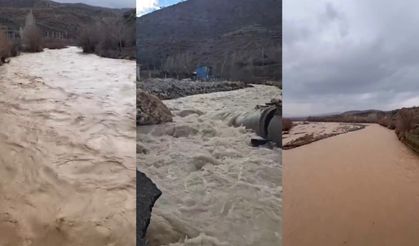 Malatya'da Yağışlar Sonrası Dereler Coştu, Su Kaynakları Yeniden Canlandı