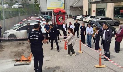 Yeşilyurt Hastanesi Personeline Yangın Eğitimi Verildi