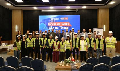 DAİMFED Malatya'dan Mühendis Adaylarına Baret ve Yelek Desteği