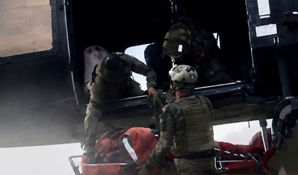 Mahsur Kalan Vatandaş Askeri Helikopterle Kurtarıldı