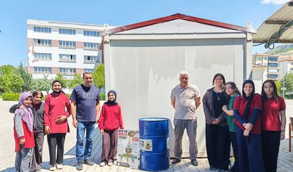Öğrencilerden Çevre İçin Örnek Hareket: Atık Yağlar Geri Dönüşüme Kazandırılıyor