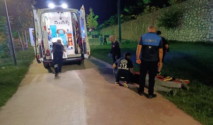 Elektrikli Scooter'dan Düştü, Hastaneye Kaldırıldı
