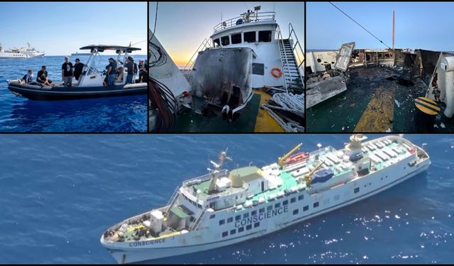 Malta açıklarında saldırıya uğrayan Gazze'ye yardım gemisi, Malta'dan giriş izni bekliyor