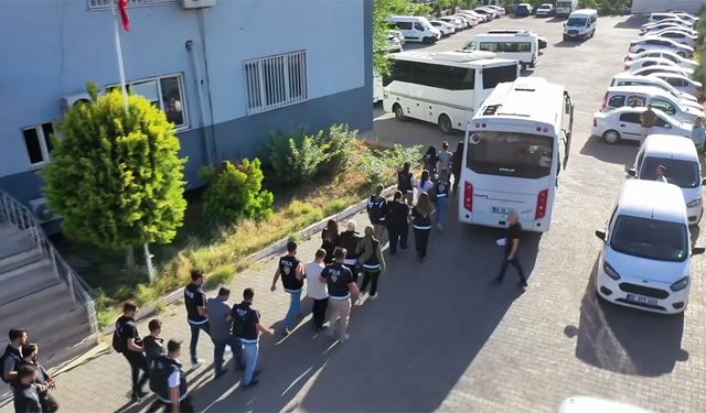 Şanlıurfa merkezli dolandırıcılık operasyonlarında 41 şüpheli tutuklandı