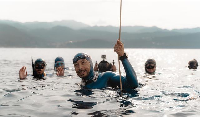 Milli sporcu Görkem Gedik, Serbest Dalış Türkiye Şampiyonası'nda rekor kırdı