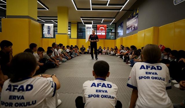 Çocuklara sporla afet bilinci aşılanıyor